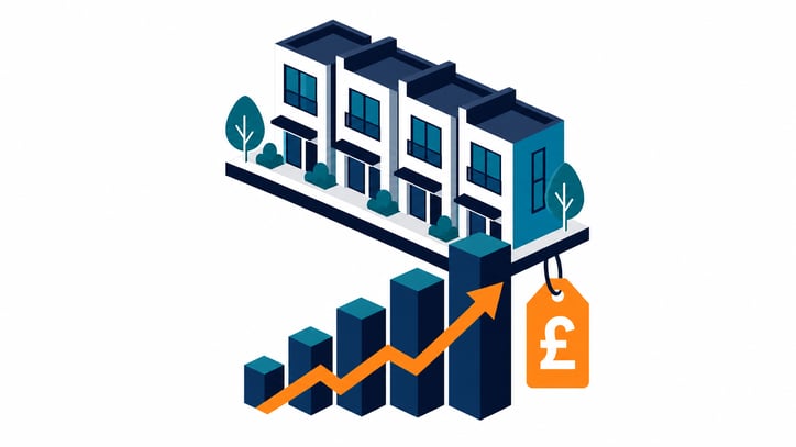 Isometric Building Over Ascending Value Bars-1