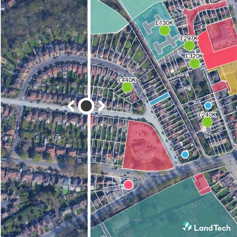 Before and after - LandInsight (LinkedIn Post)