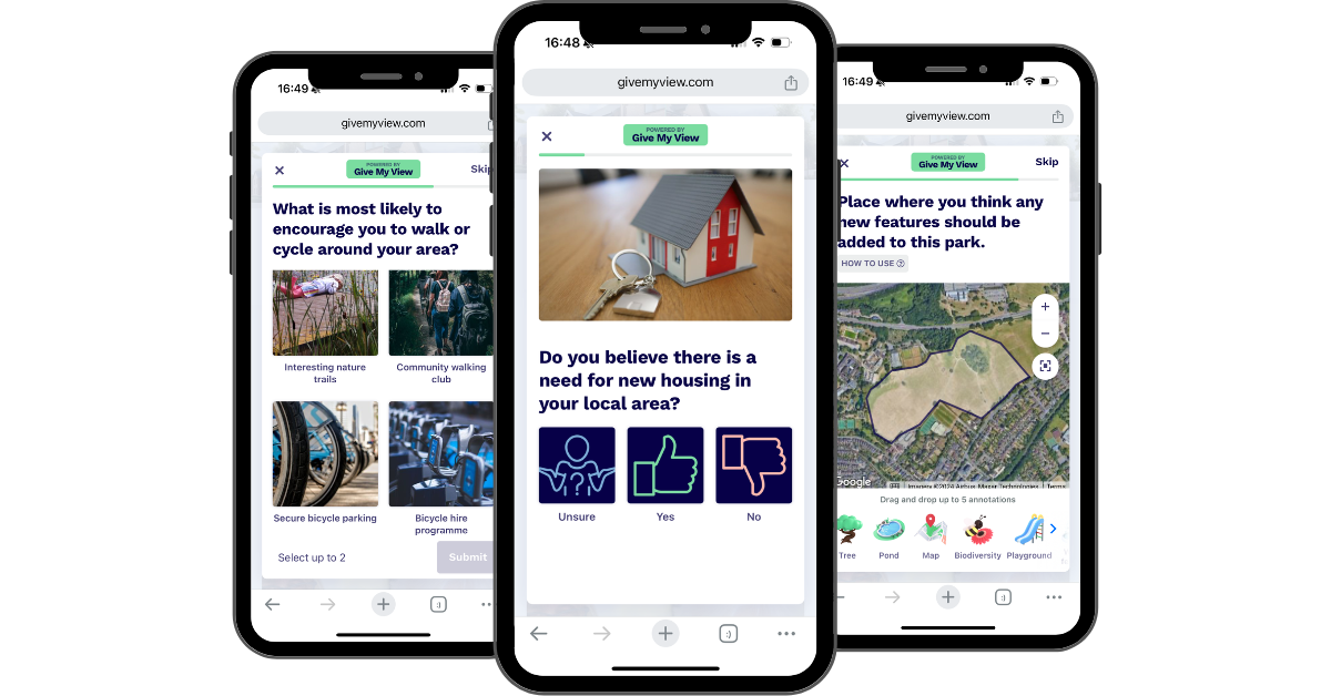 Give My View Mobile Mockup 1