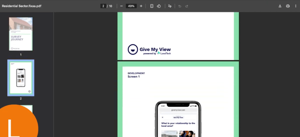 Sharable preview links and PDFs