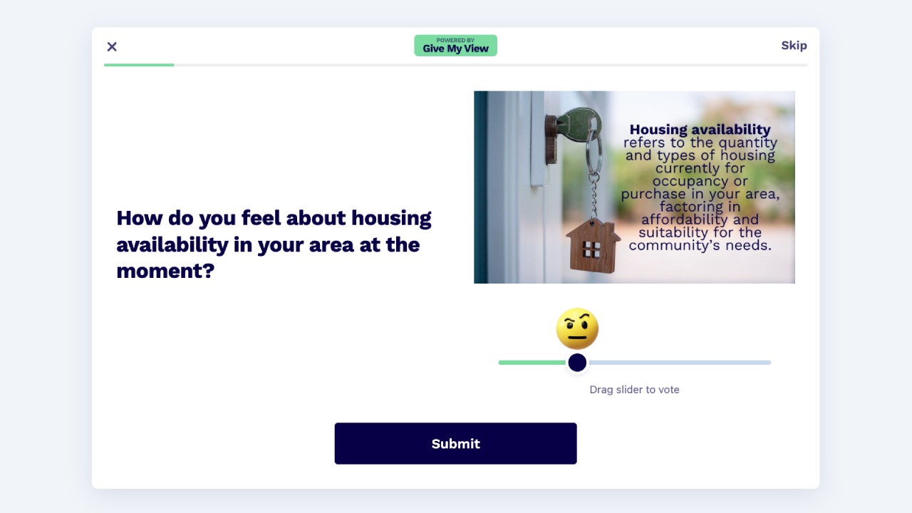 Accelerate planning conversations by showcasing an authentic community voice through representative data