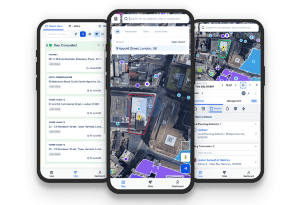 LandTech Mobile Experience | UK Site sourcing