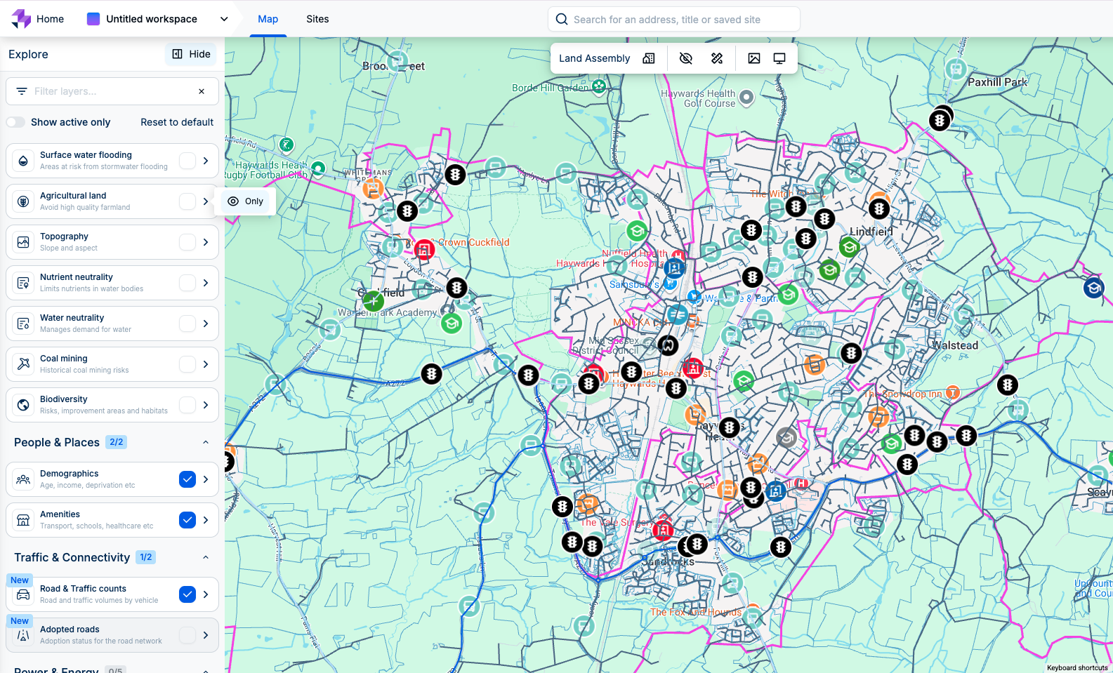 Assess site viability