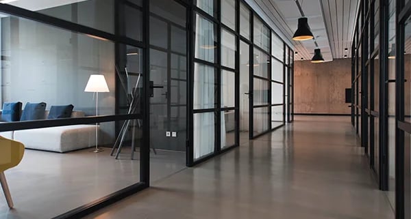 Modern office corridor