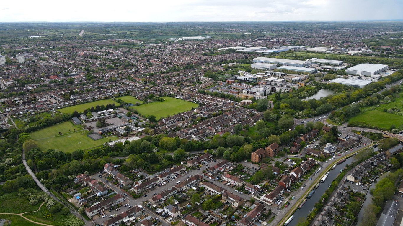 Enfield drone shot