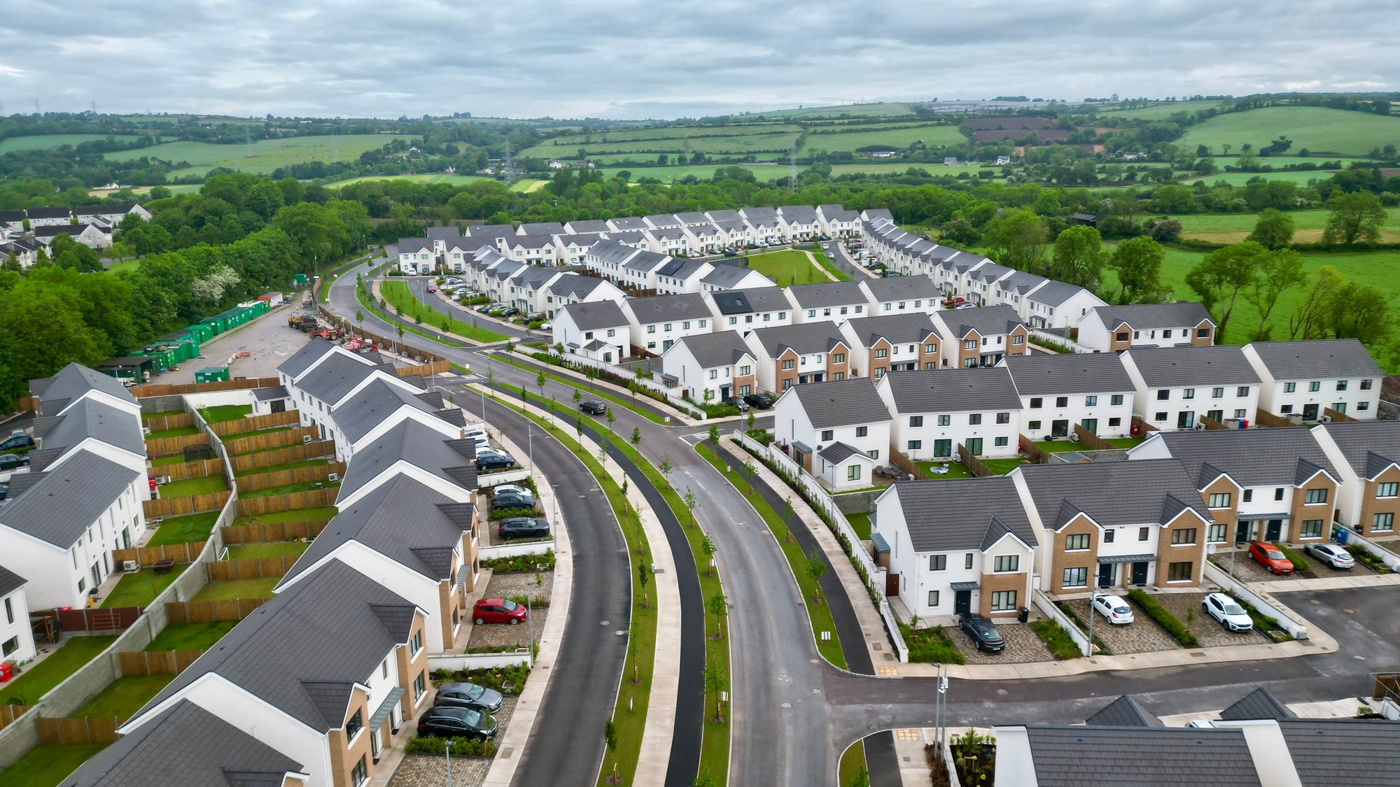 newly built houses