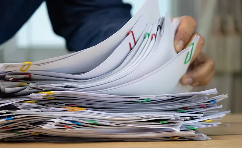 Stack of documents