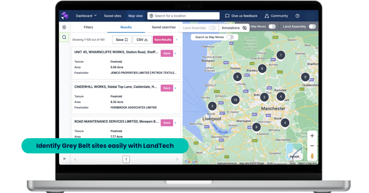 LandInsight Grey Belt Site Sourcing