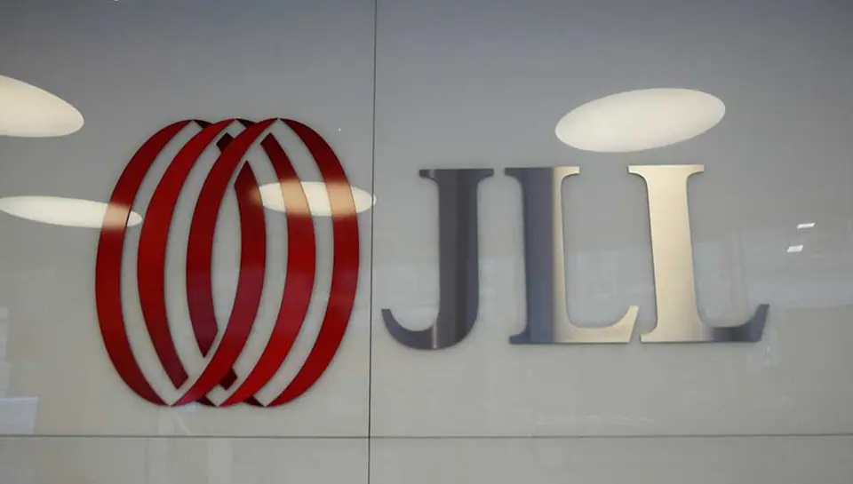 JLL logo in their offices